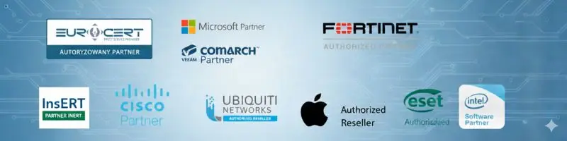 Na co dzień współpracujemy z czołowymi partnerami technologicznymi w Polsce i na świecie